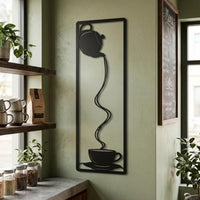 minimalist coffee metal wall art