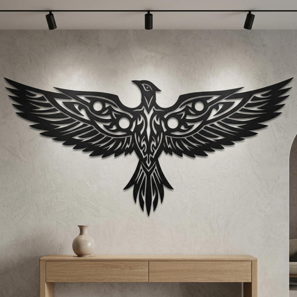 tribal phoenix wall art