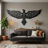 tribal phoenix wall art
