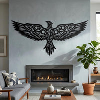 tribal phoenix wall art