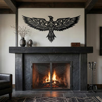 tribal phoenix wall art