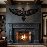 tribal phoenix wall art