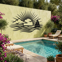 sunset ocean wall art