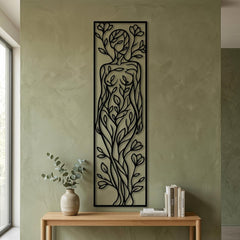 abstract female body wall art
