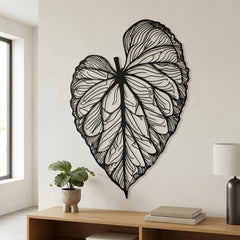 tropical leaf wall art