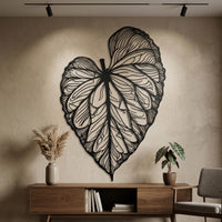 tropical leaf wall art