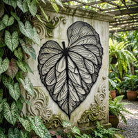 tropical leaf wall art