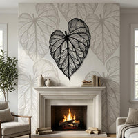 tropical leaf wall art