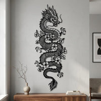 majestic dragon metal wall art