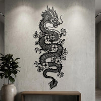 majestic dragon metal wall art