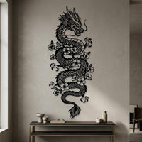 majestic dragon metal wall art
