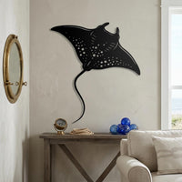 manta ray metal wall art