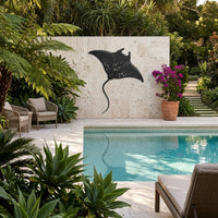 manta ray metal wall art