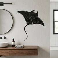 manta ray metal wall art