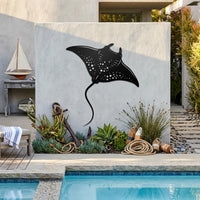manta ray metal wall art