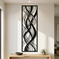 large abstract metal wall art