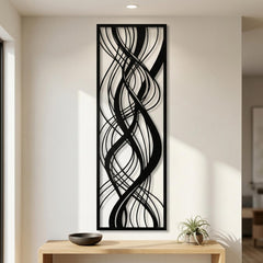 large abstract metal wall art
