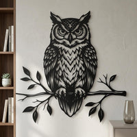 dark gothic owl wall art