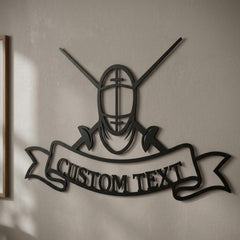 custom fencing metal sign