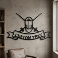 custom fencing metal sign