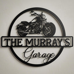 Custom Motorcycle Garage Sign