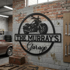 Custom Motorcycle Garage Sign