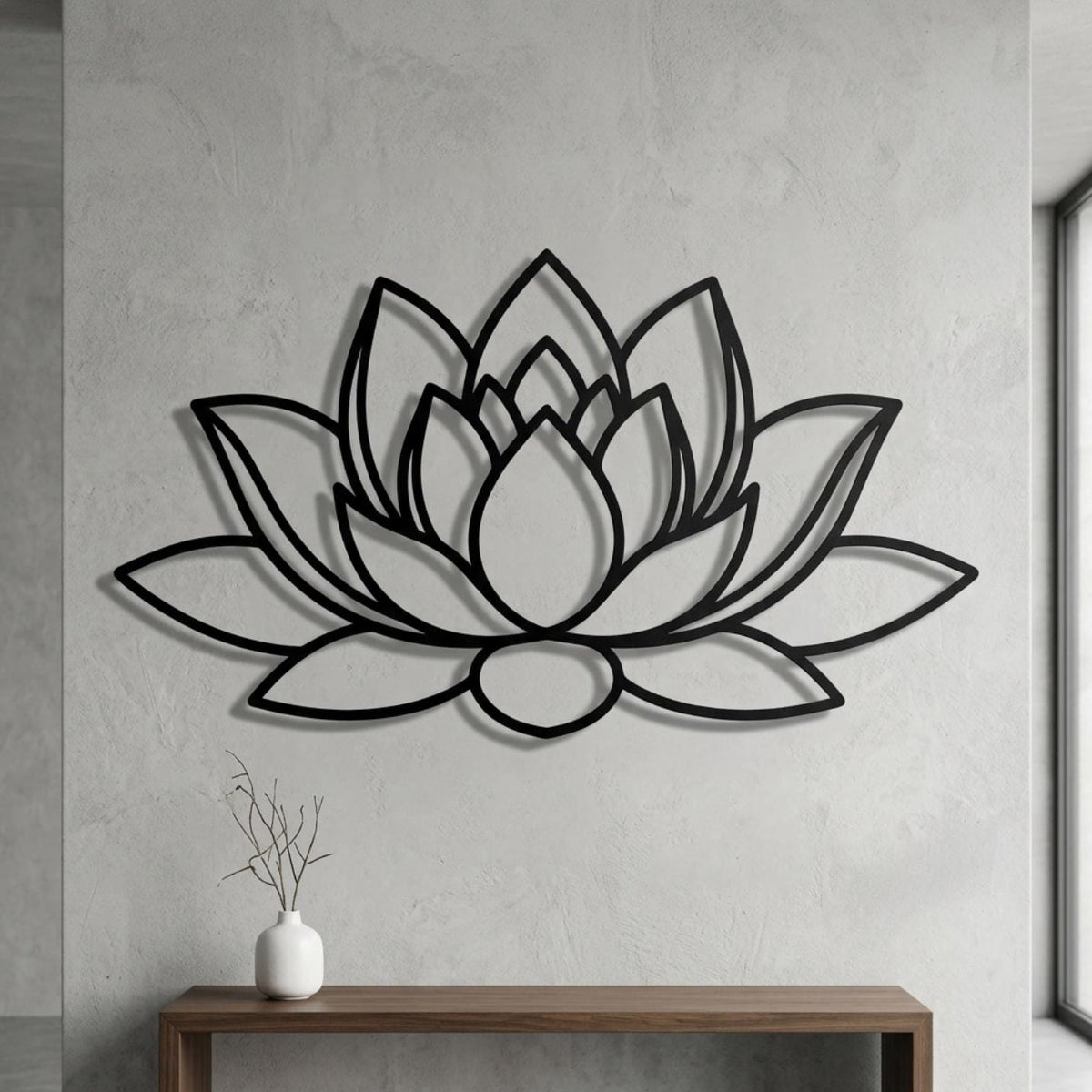 Large Lotus Flower Wall Art