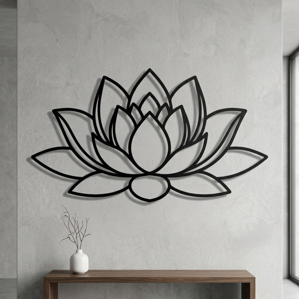 Large Lotus Flower Wall Art