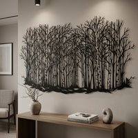 Birch Forest Metal Wall Decor