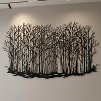 Birch Forest Metal Wall Decor