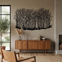 Birch Forest Metal Wall Decor