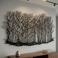 Birch Forest Metal Wall Decor