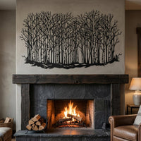 Birch Forest Metal Wall Decor
