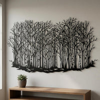Birch Forest Metal Wall Decor
