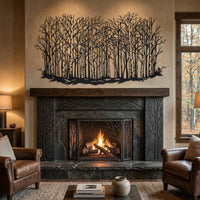 Birch Forest Metal Wall Decor