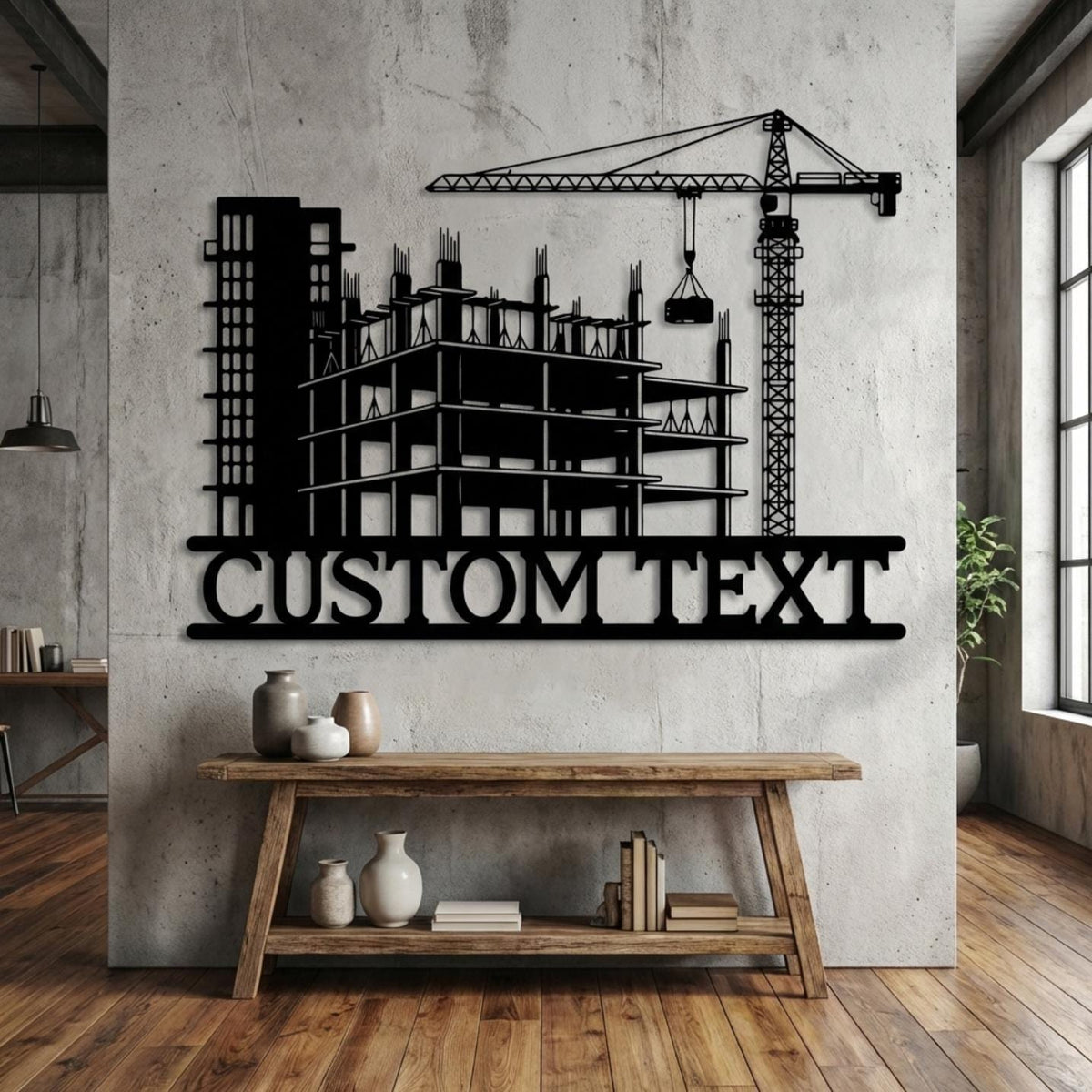 Custom Construction Name Sign