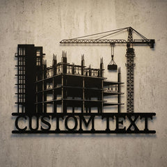 Custom Construction Name Sign
