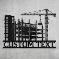 Custom Construction Name Sign