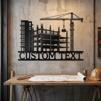 Custom Construction Name Sign