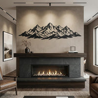 Mountain Range Metal Wall Decor