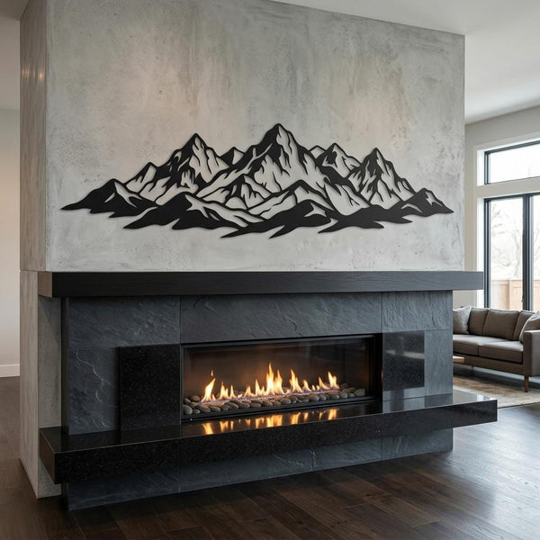 Mountain Range Metal Wall Decor