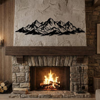 Mountain Range Metal Wall Decor