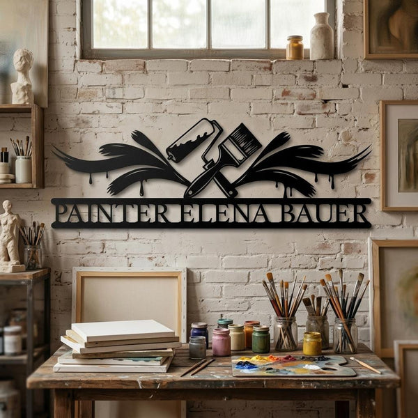 Custom Painter Name Sign