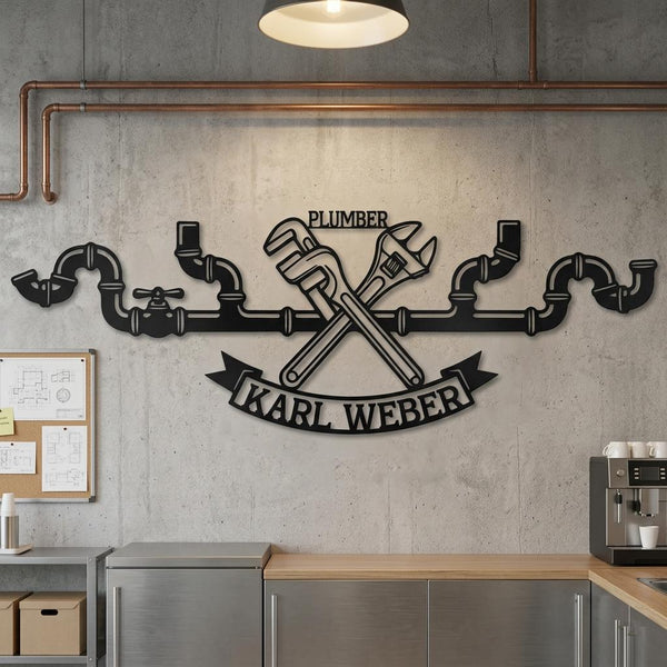 Custom Plumber Name Sign
