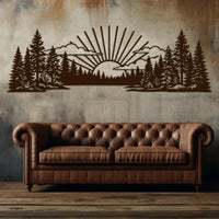 Mountain Landscape Metal Wall Decor