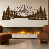 Mountain Landscape Metal Wall Decor