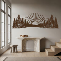 Mountain Landscape Metal Wall Decor