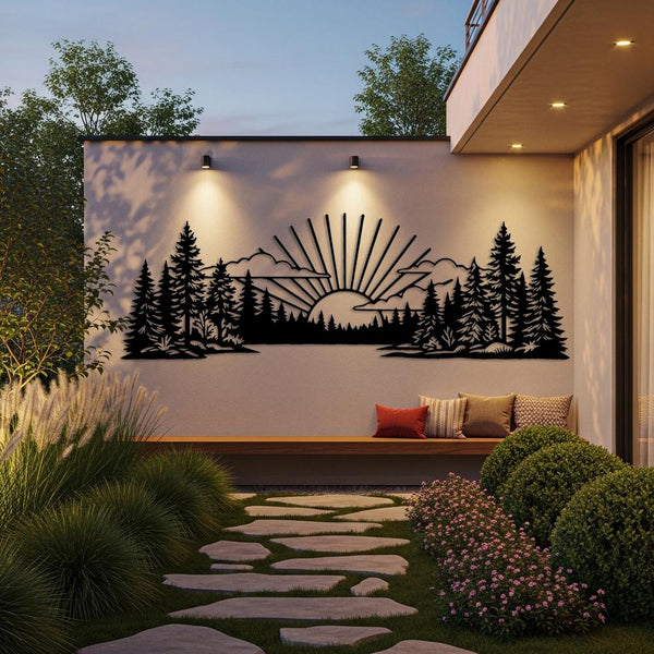 Mountain Landscape Metal Wall Decor