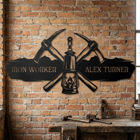 Miner Custom Metal Sign