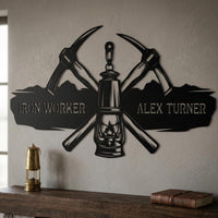Miner Custom Metal Sign